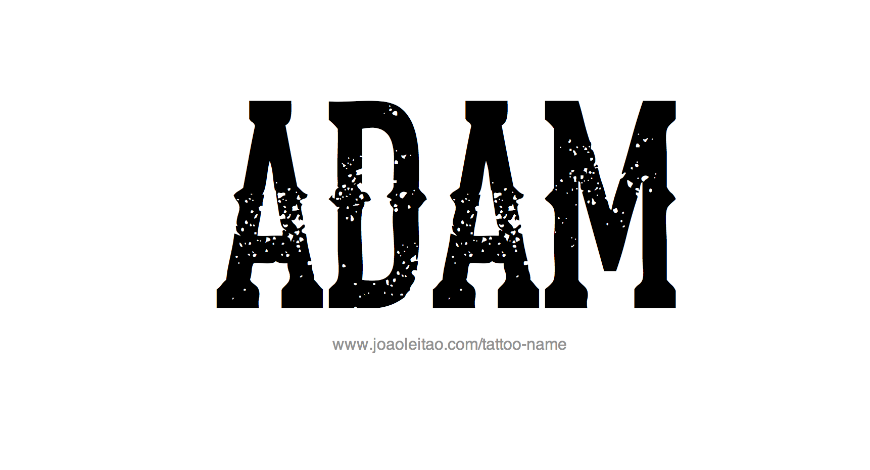 Tattoo Design Name Adam