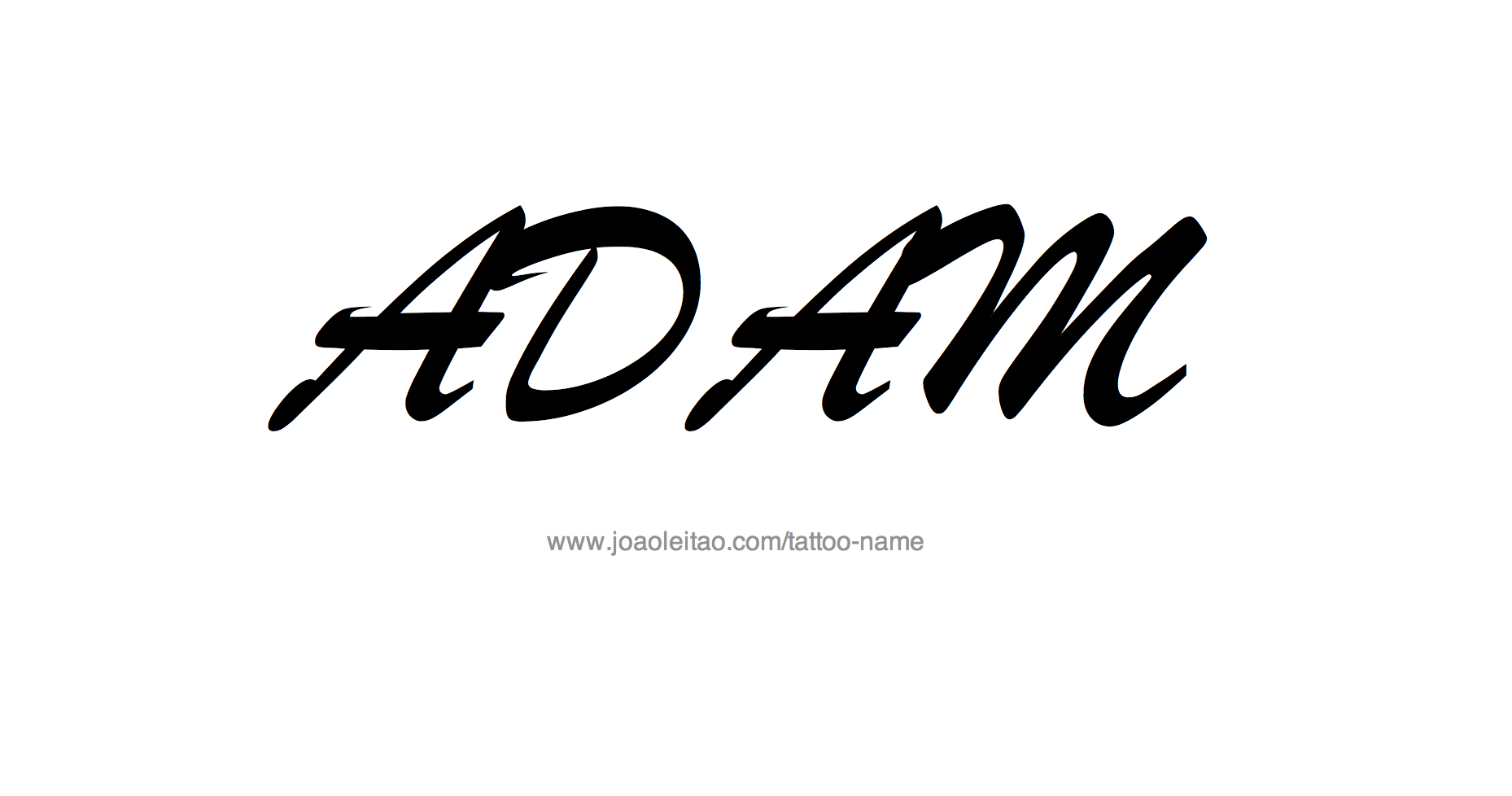 Tattoo Design Name Adam