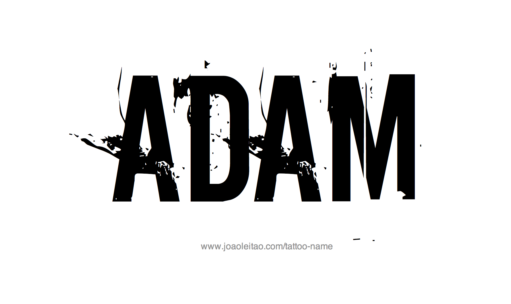 Tattoo Design Name Adam