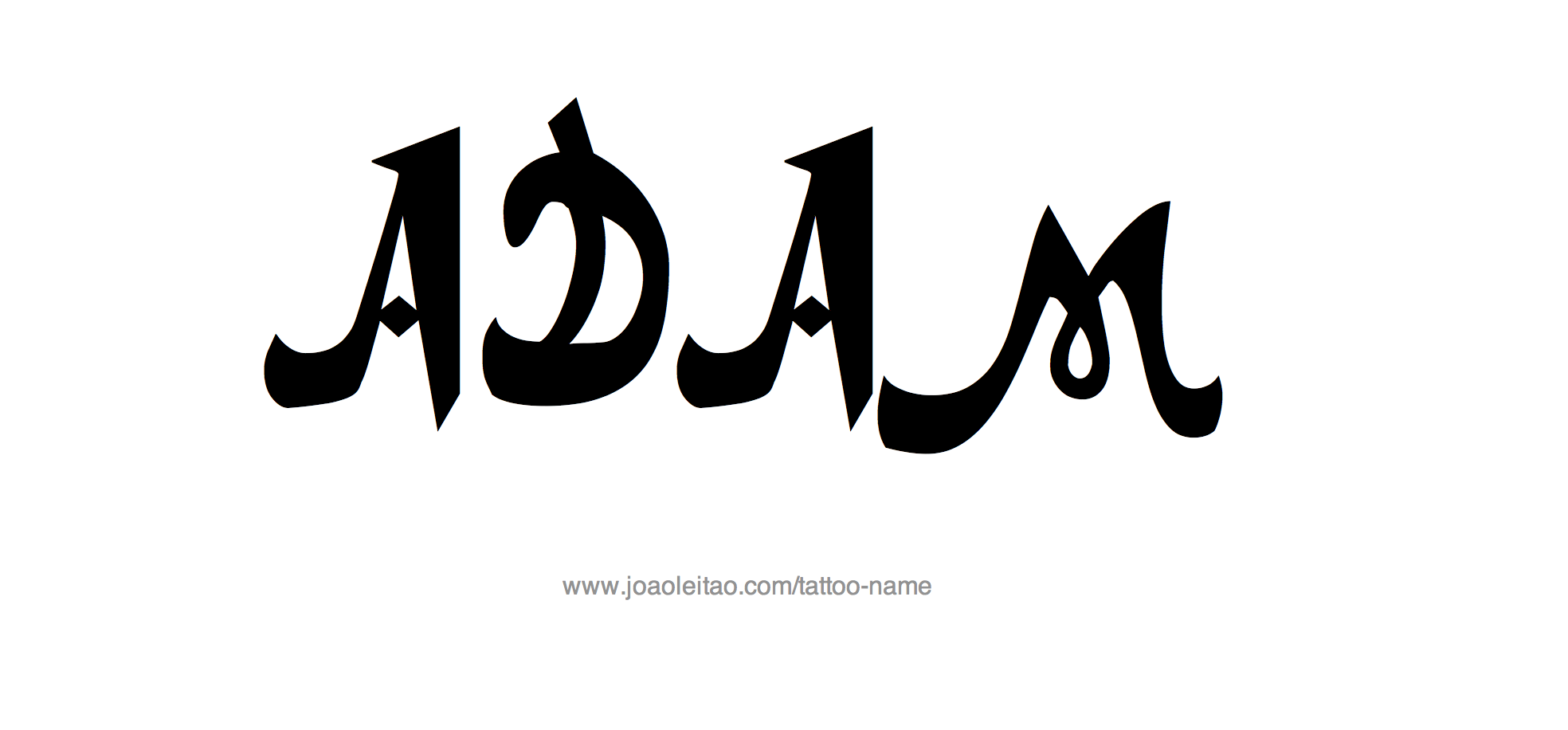 Tattoo Design Name Adam