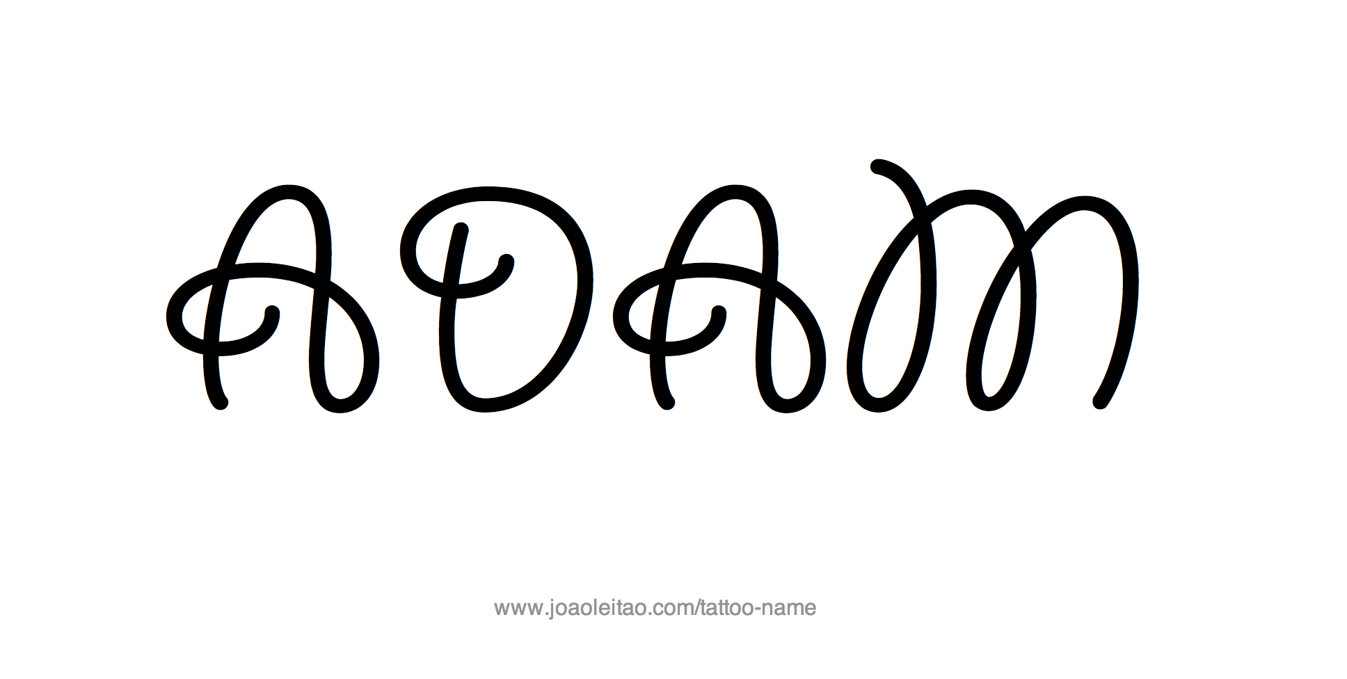 Tattoo Design Name Adam