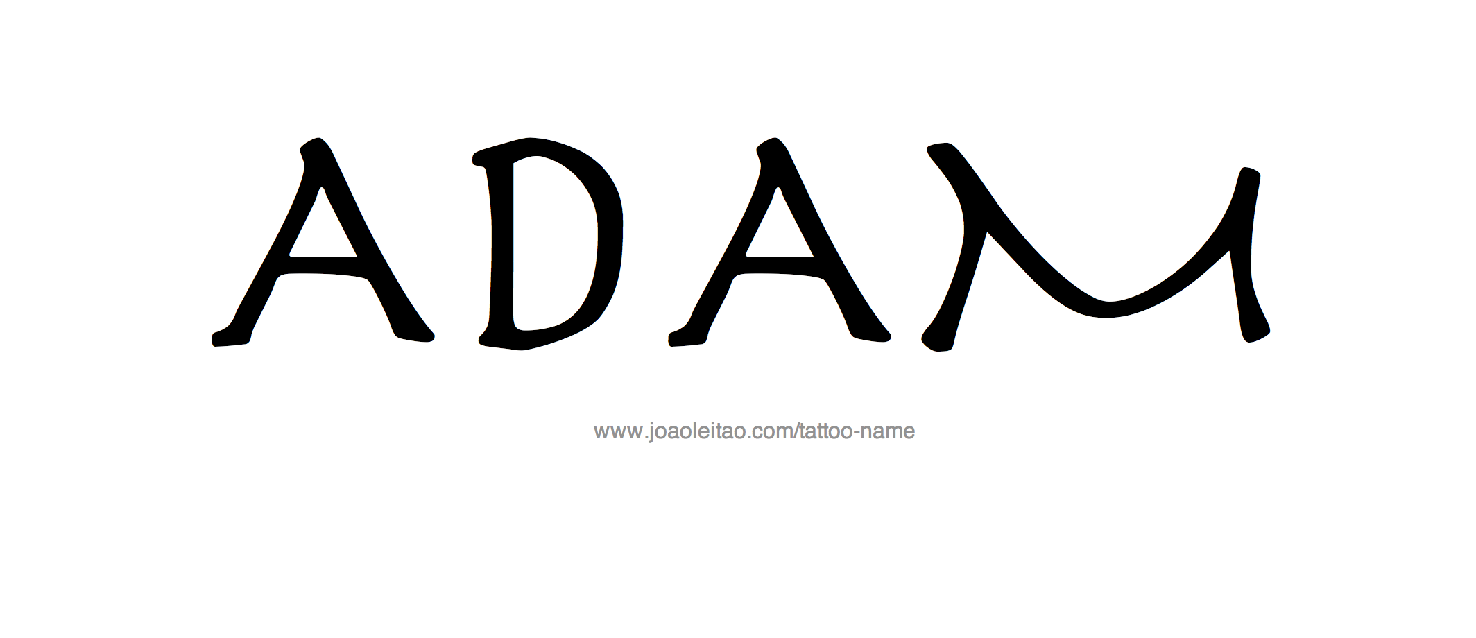 Tattoo Design Name Adam