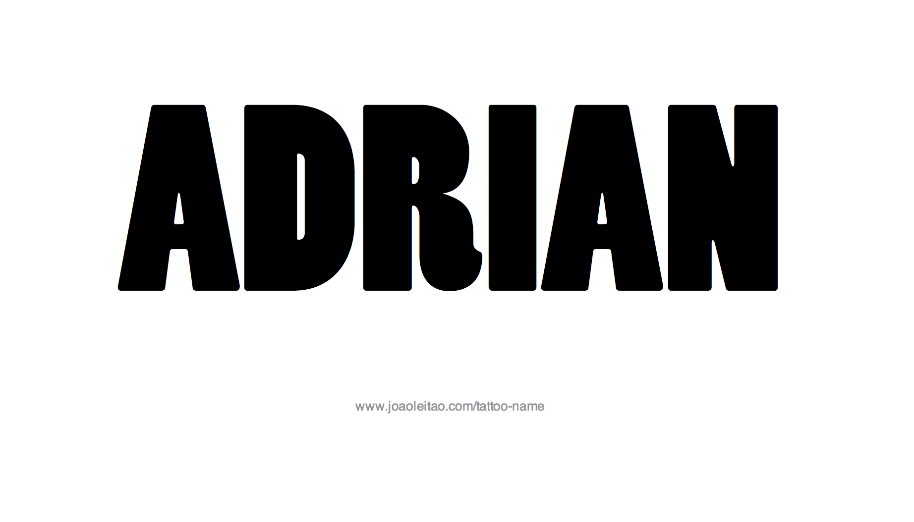 Tattoo Design Name Adrian