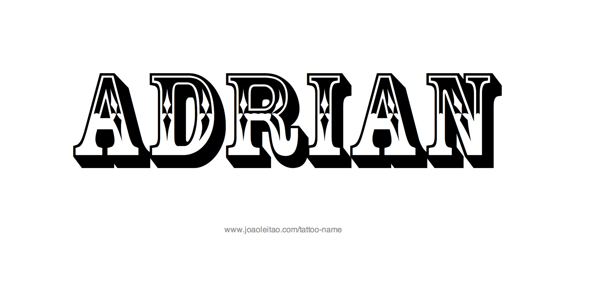 Tattoo Design Name Adrian