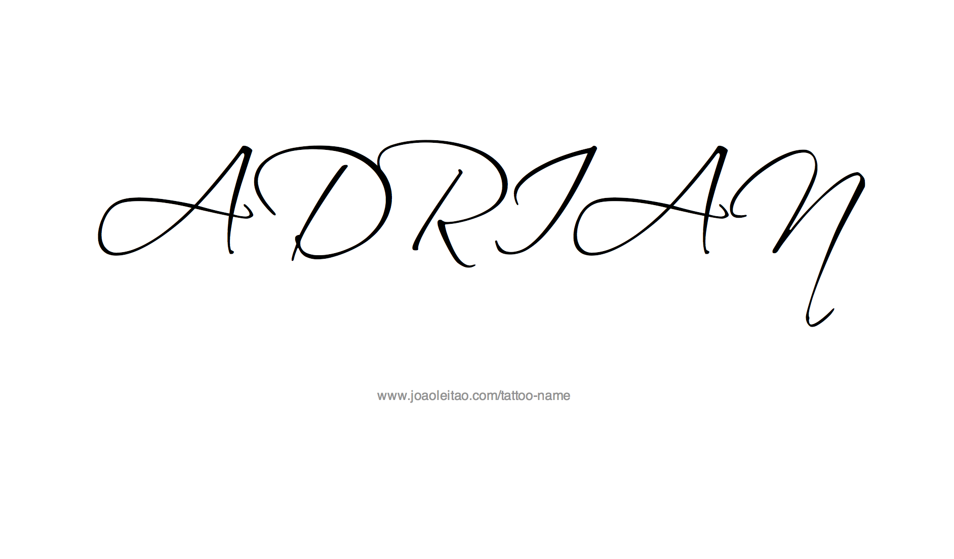 Tattoo Design Name Adrian