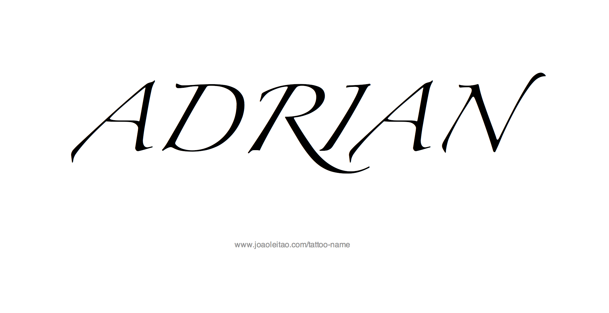 Tattoo Design Name Adrian