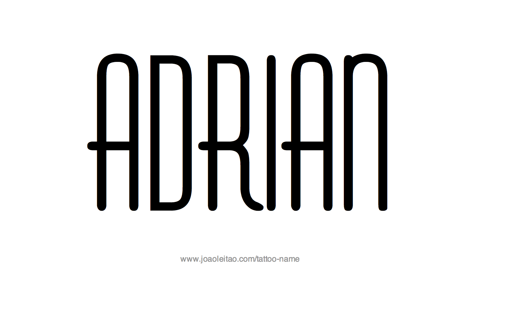 Tattoo Design Name Adrian