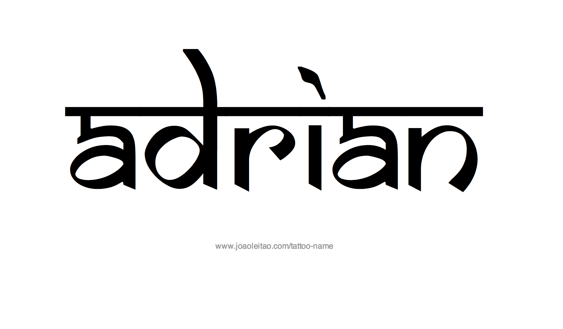 Tattoo Design Name Adrian