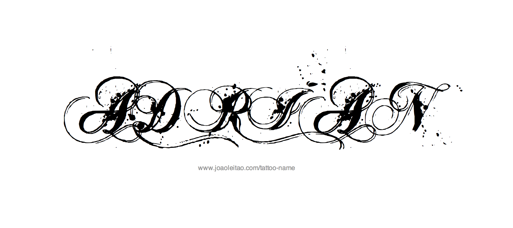 Tattoo Design Name Adrian