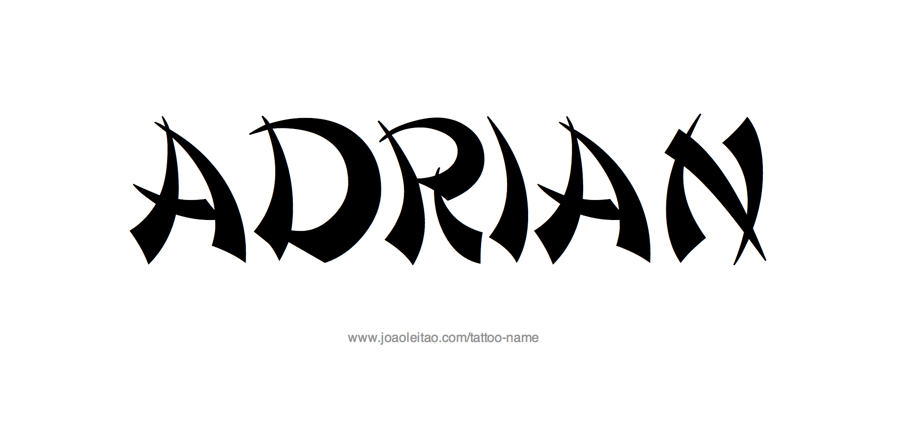 Tattoo Design Name Adrian