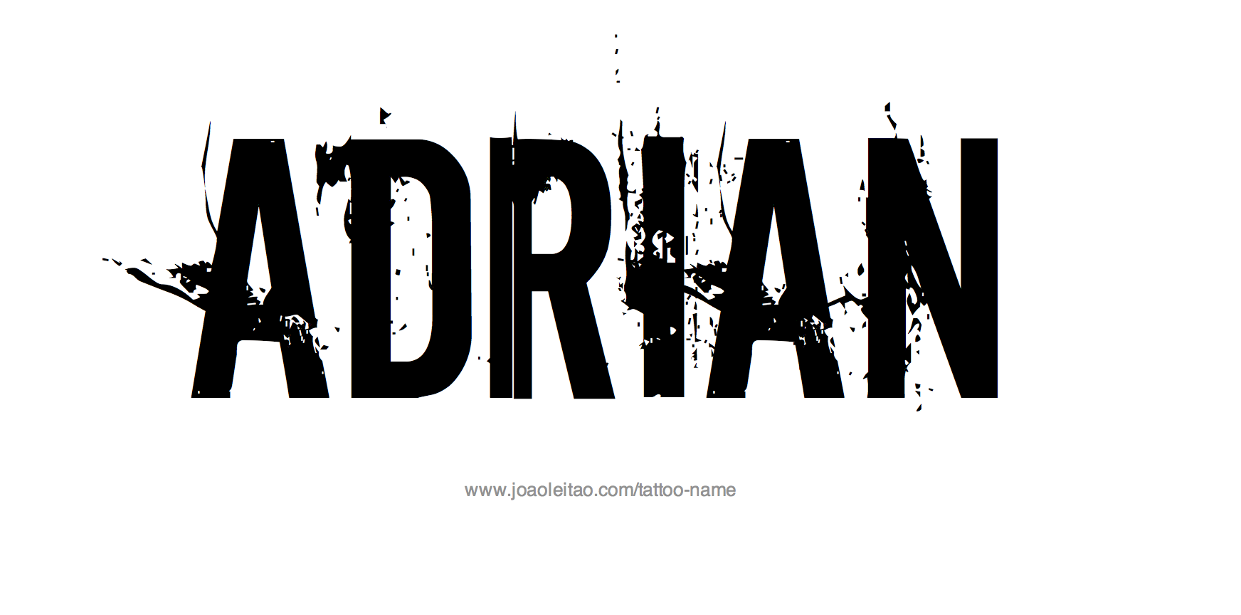 Tattoo Design Name Adrian