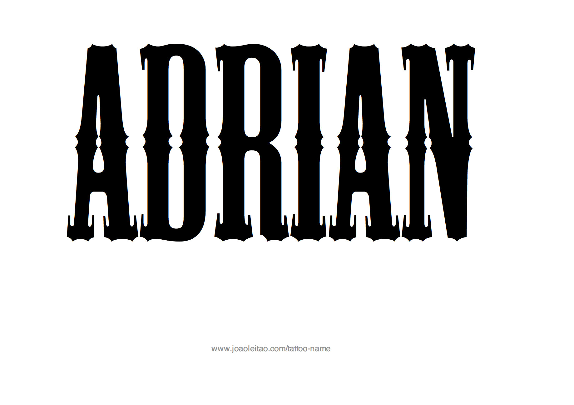 Tattoo Design Name Adrian