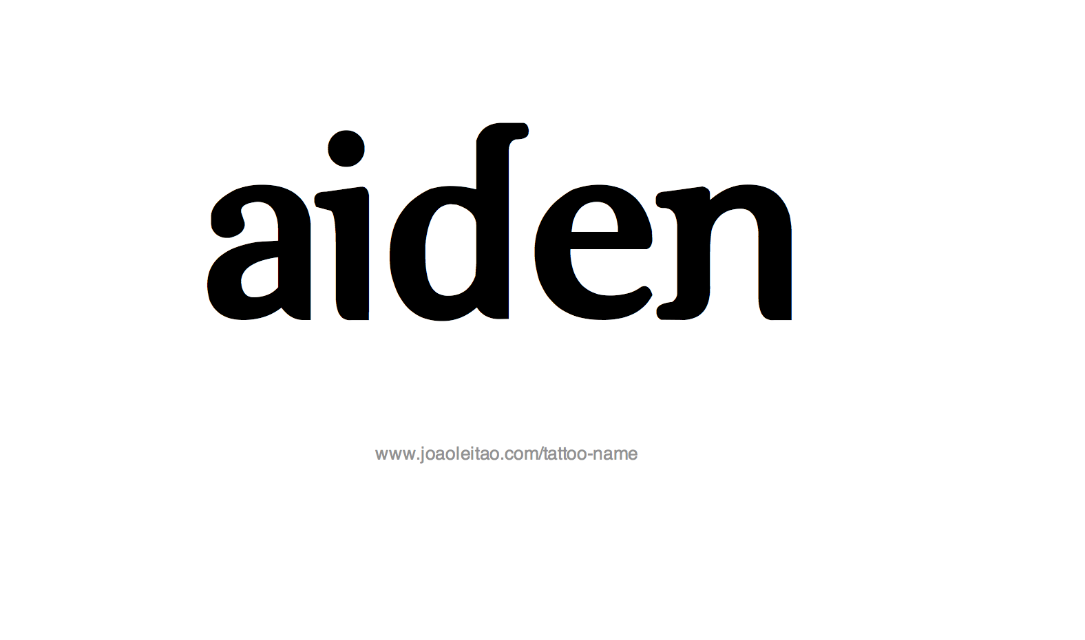 Tattoo Design Name Aiden