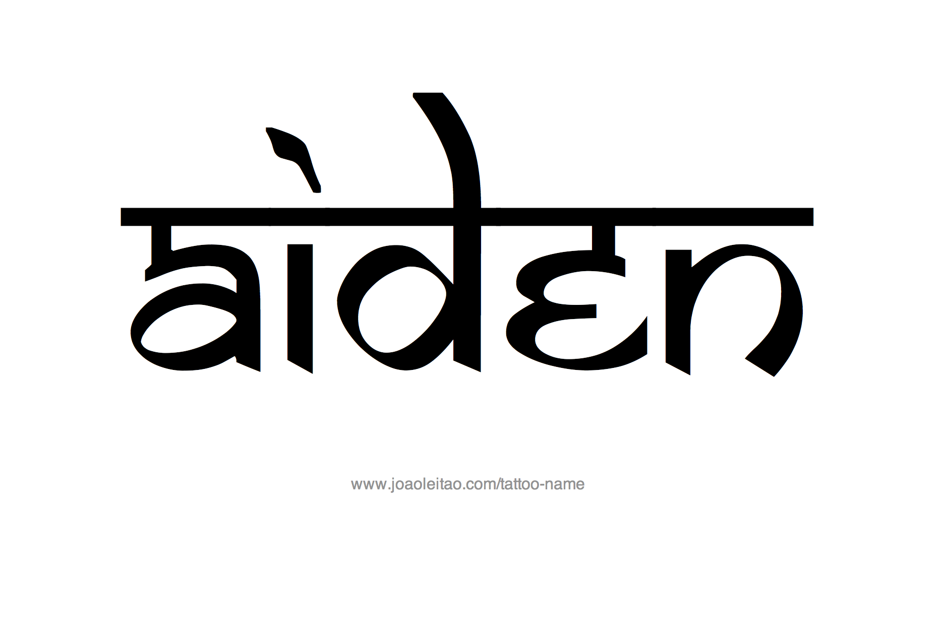 Tattoo Design Name Aiden