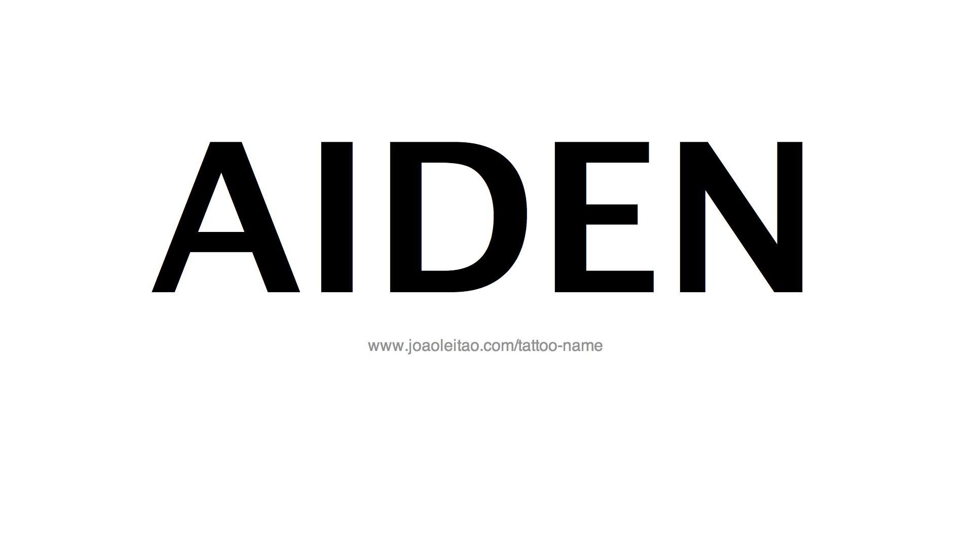 Tattoo Design Name Aiden