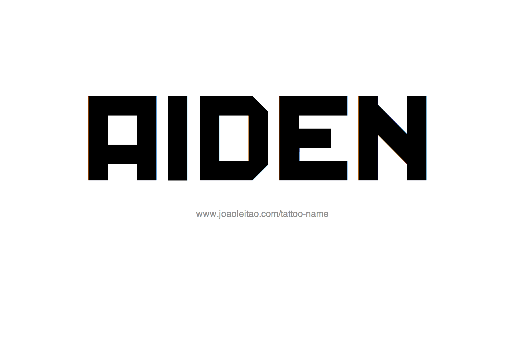 Tattoo Design Name Aiden