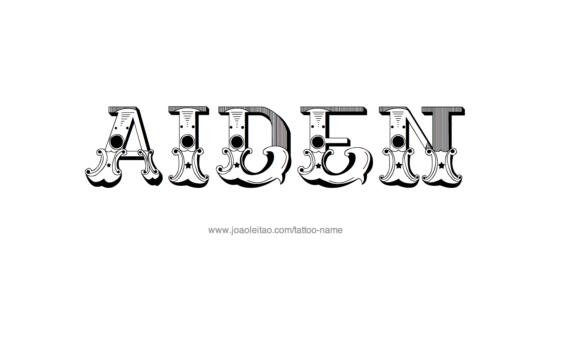 Tattoo Design Name Aiden