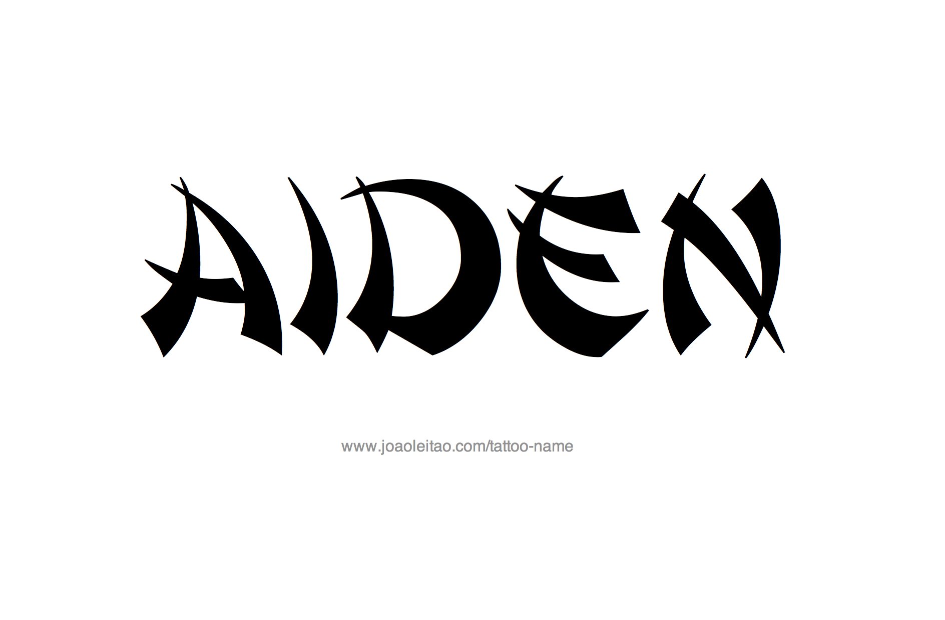 Tattoo Design Name Aiden