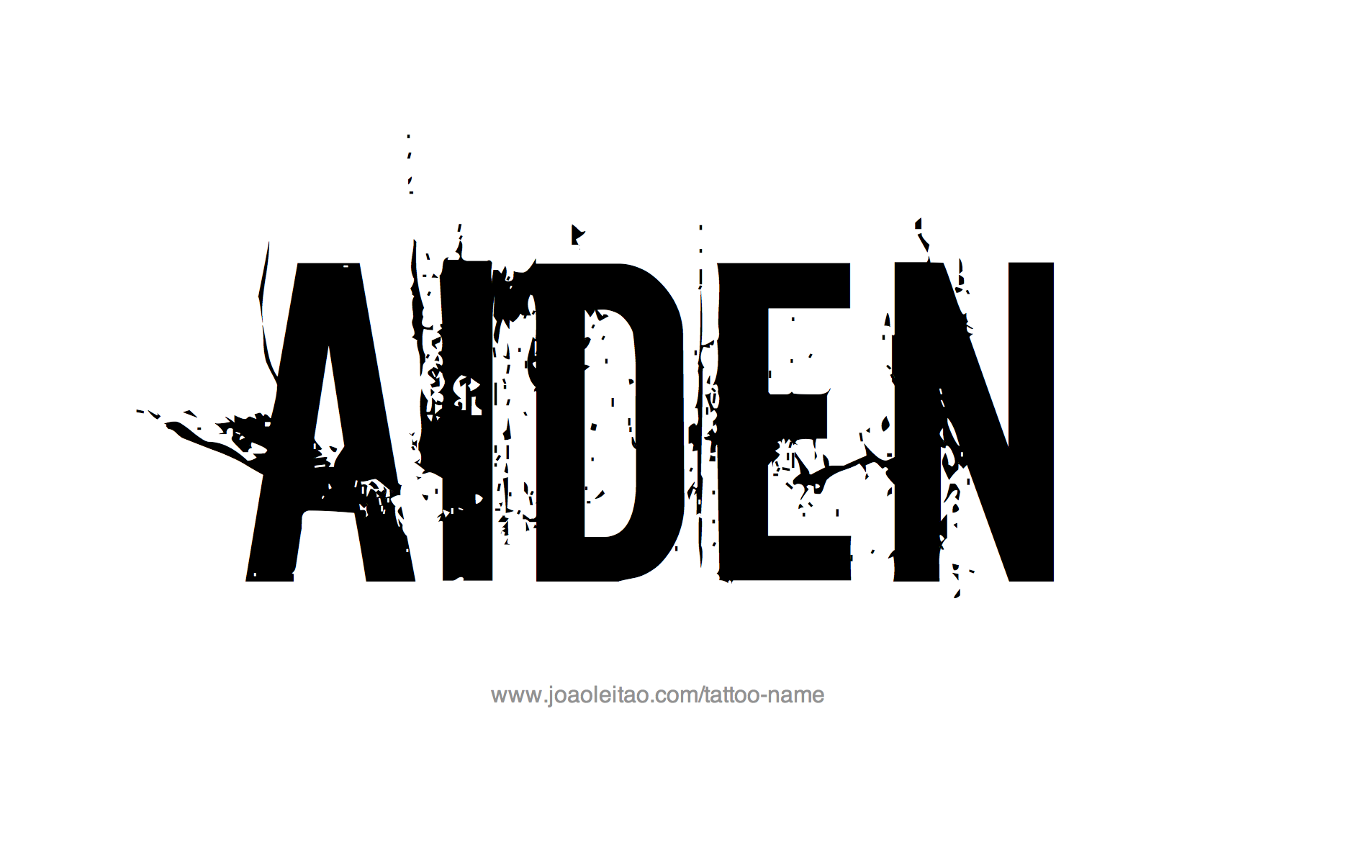 Tattoo Design Name Aiden