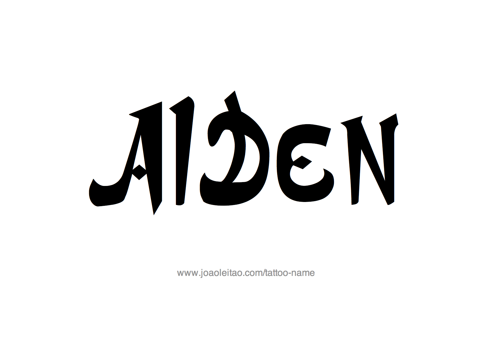 Tattoo Design Name Aiden