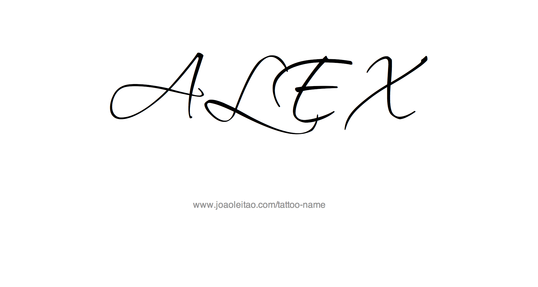 Tattoo Design Name Alex