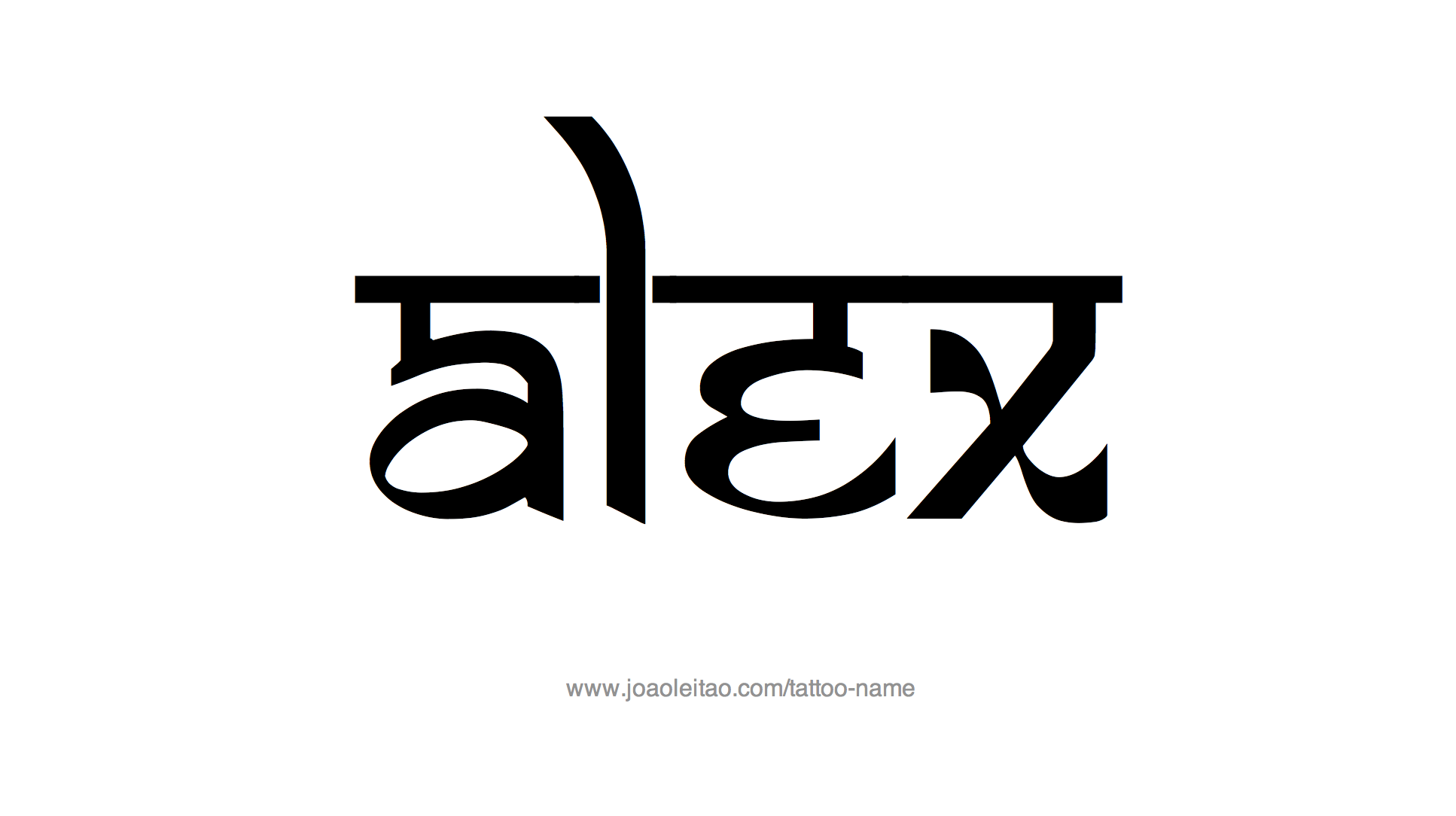 Tattoo Design Name Alex