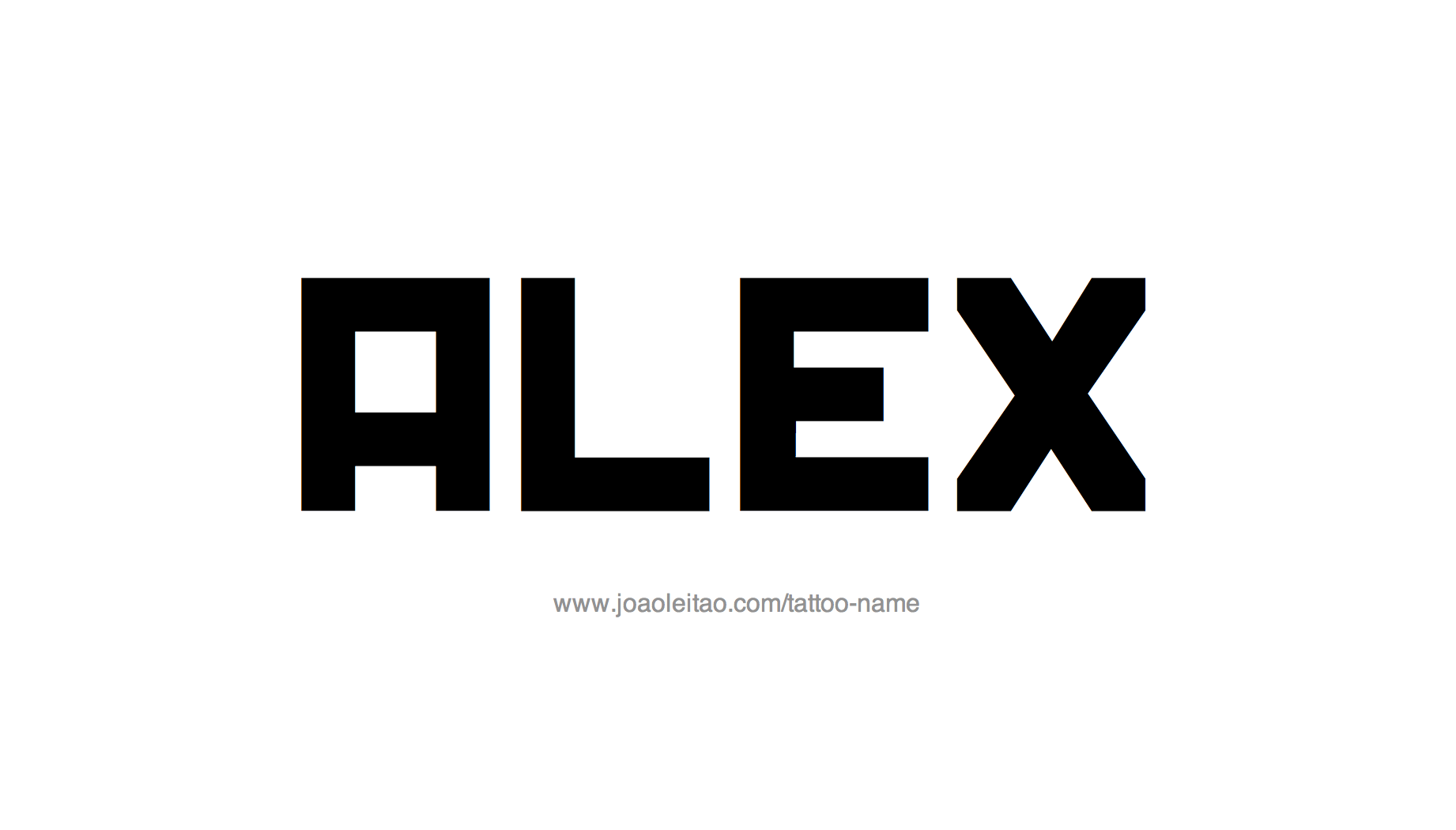 Tattoo Design Name Alex