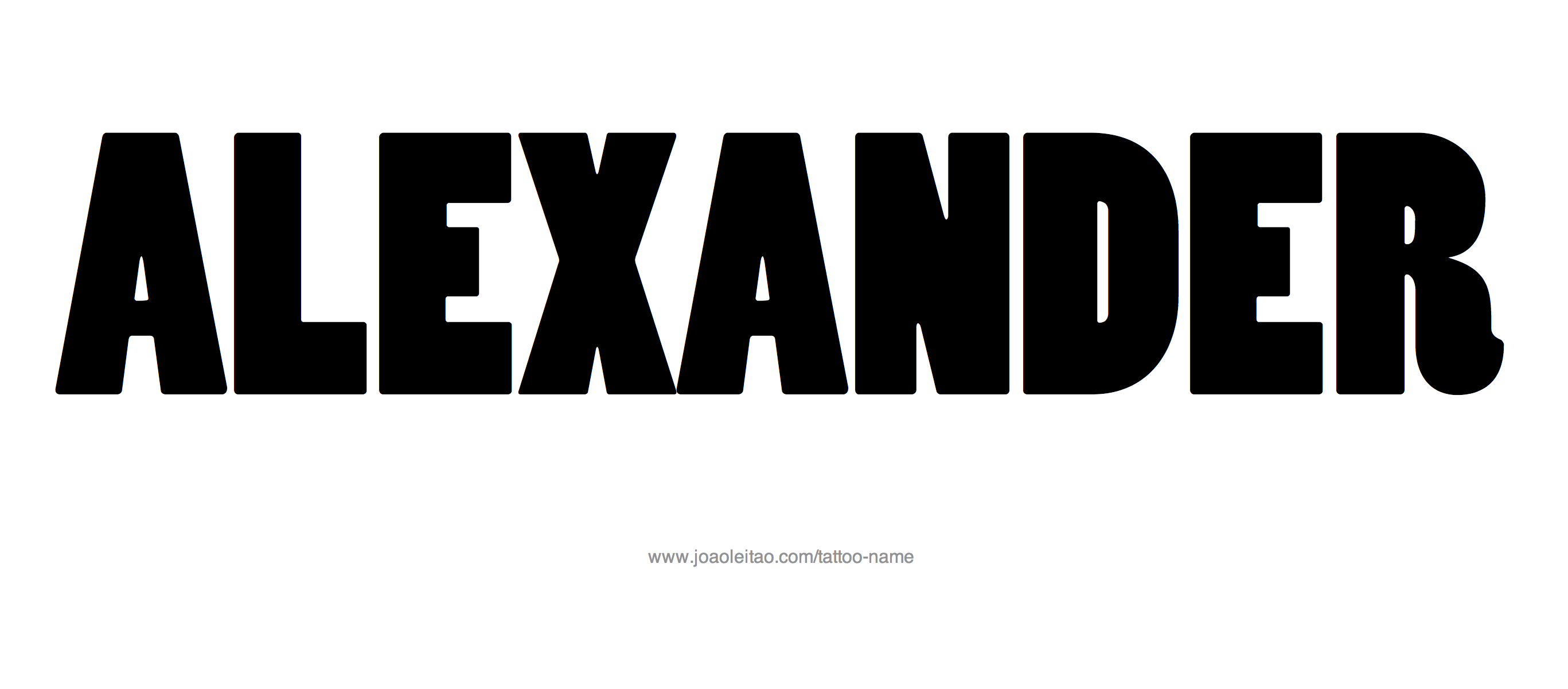 Tattoo Design Name Alexander