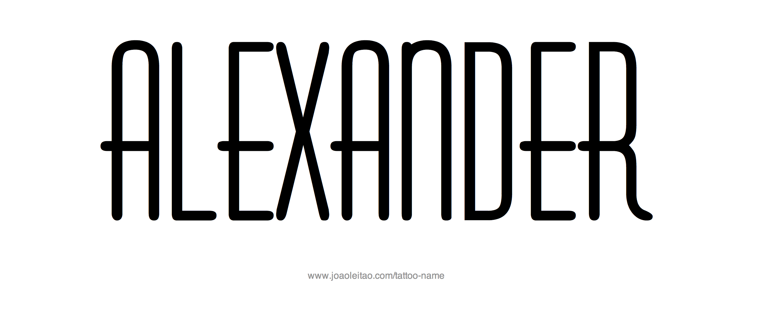 Tattoo Design Name Alexander