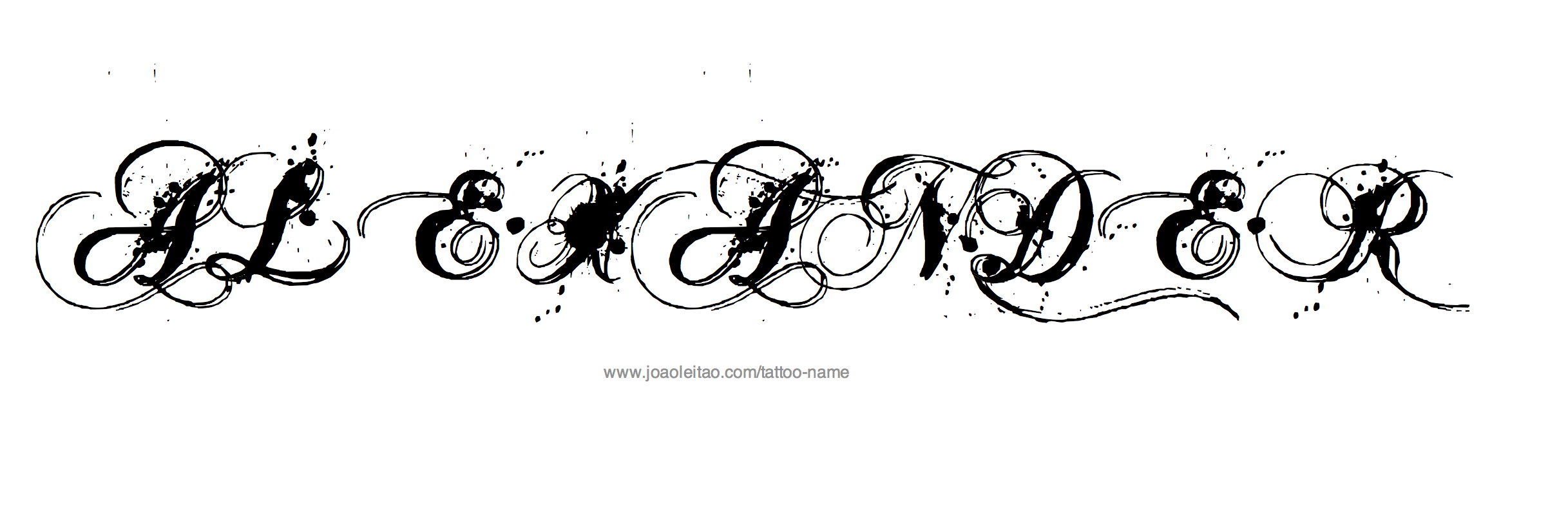 Tattoo Design Name Alexander