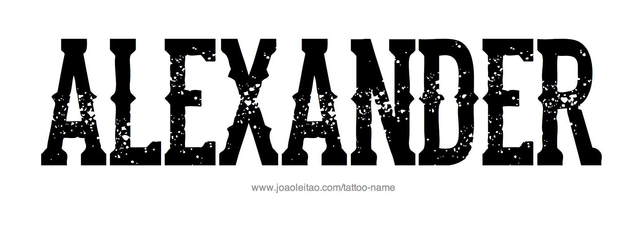 Tattoo Design Name Alexander