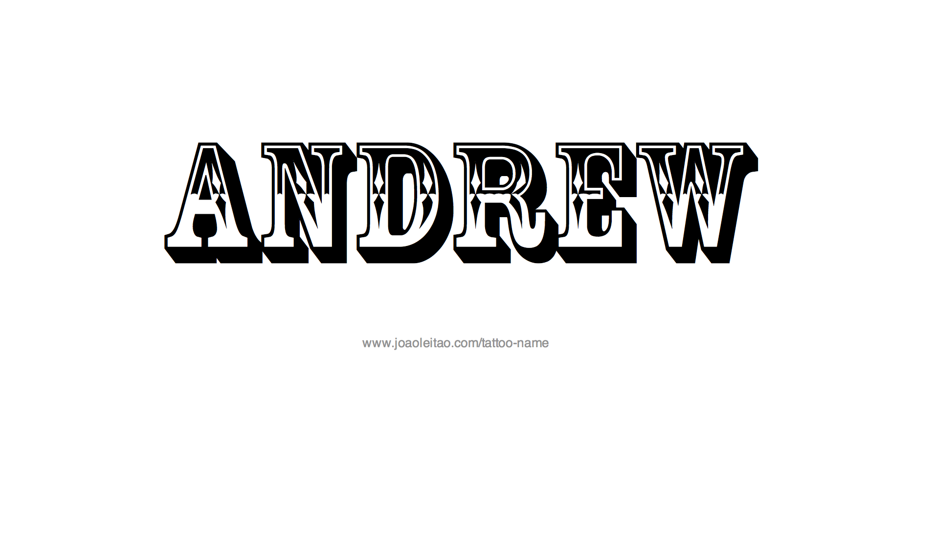 Tattoo Design Name Andrew