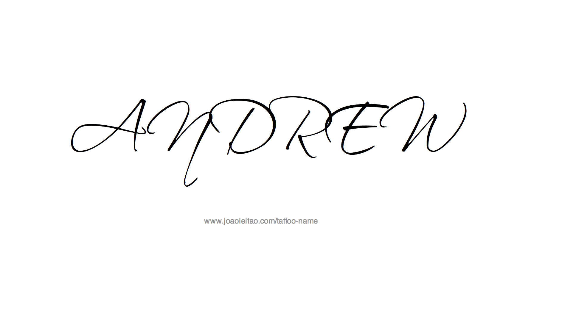 Tattoo Design Name Andrew