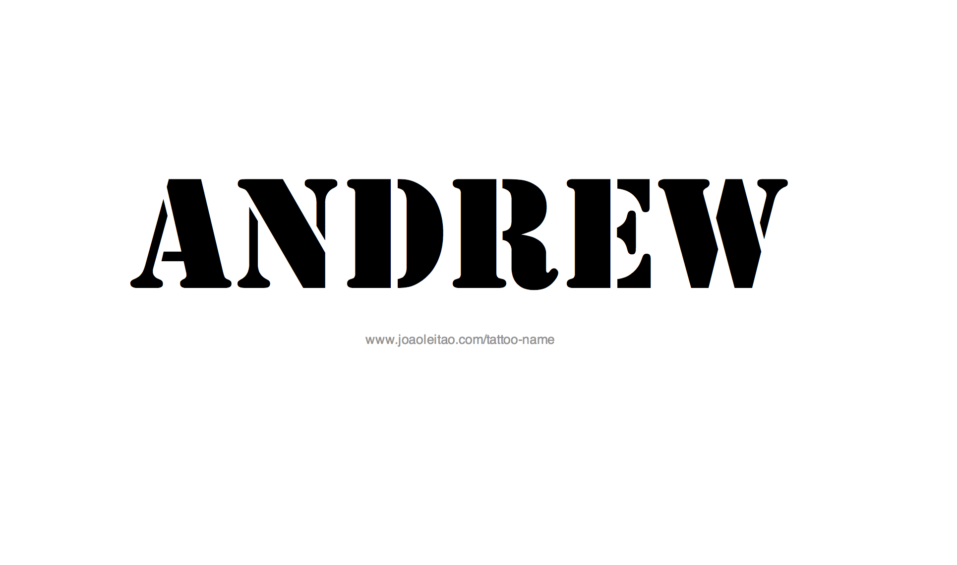 Tattoo Design Name Andrew