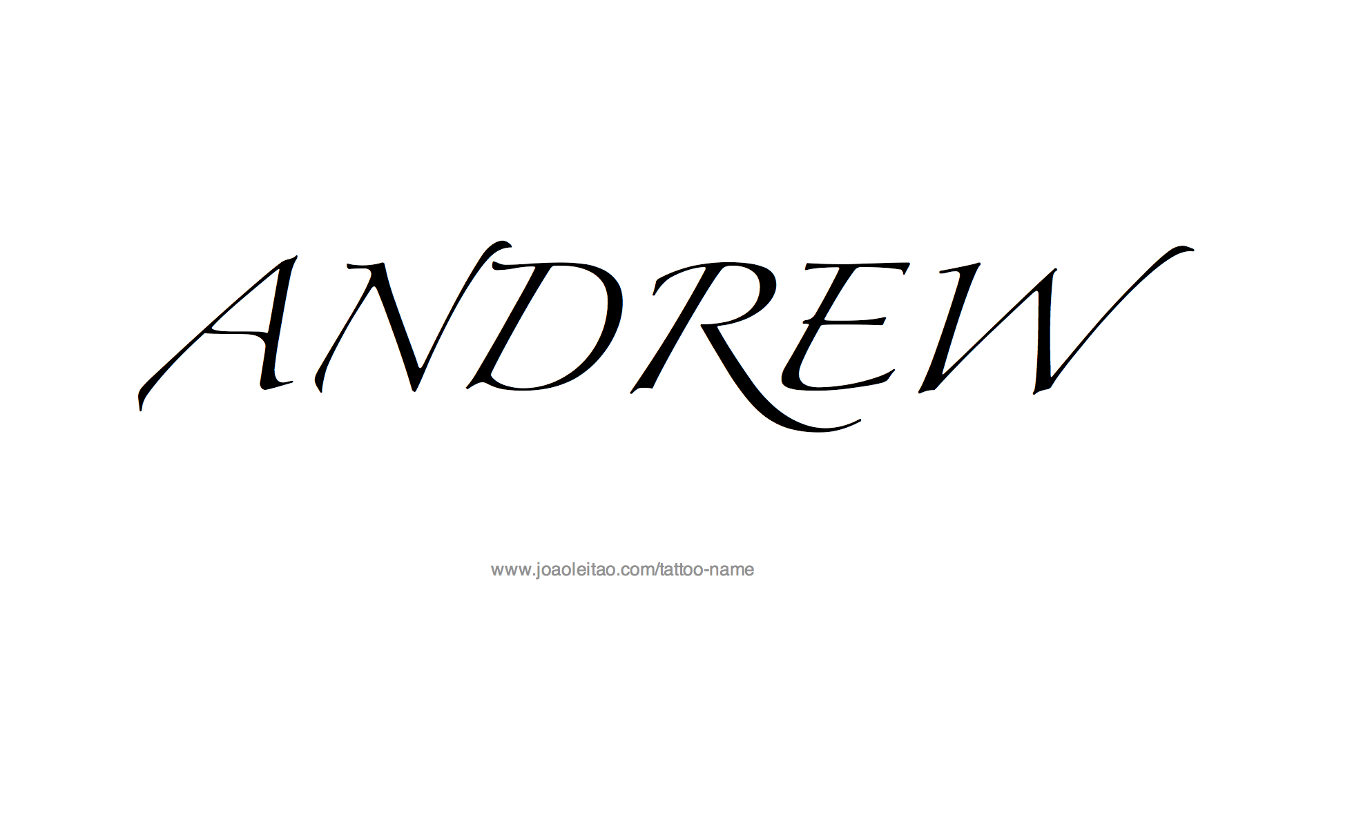 Tattoo Design Name Andrew