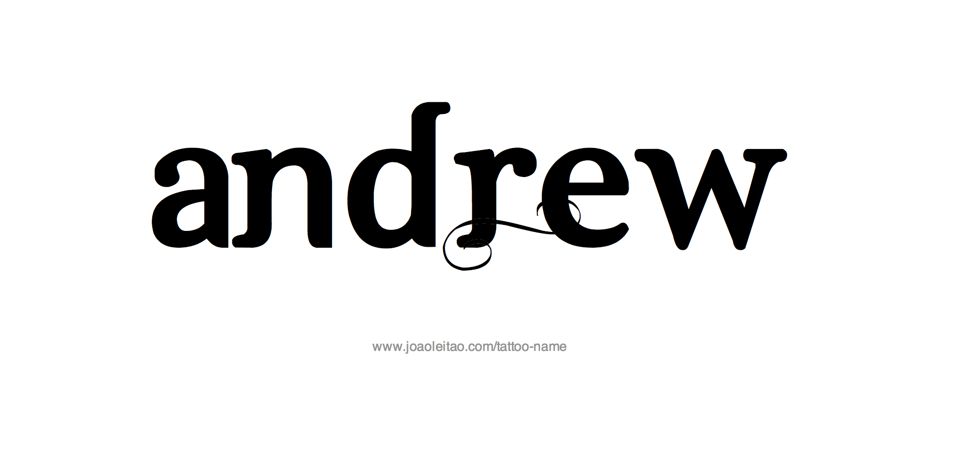 Tattoo Design Name Andrew