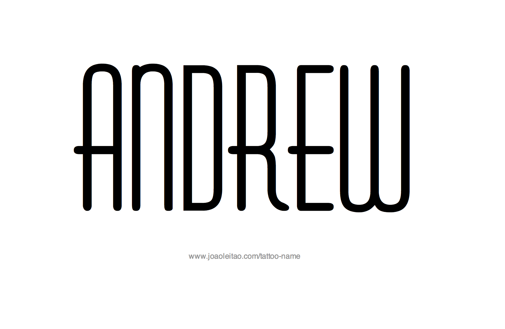 Tattoo Design Name Andrew