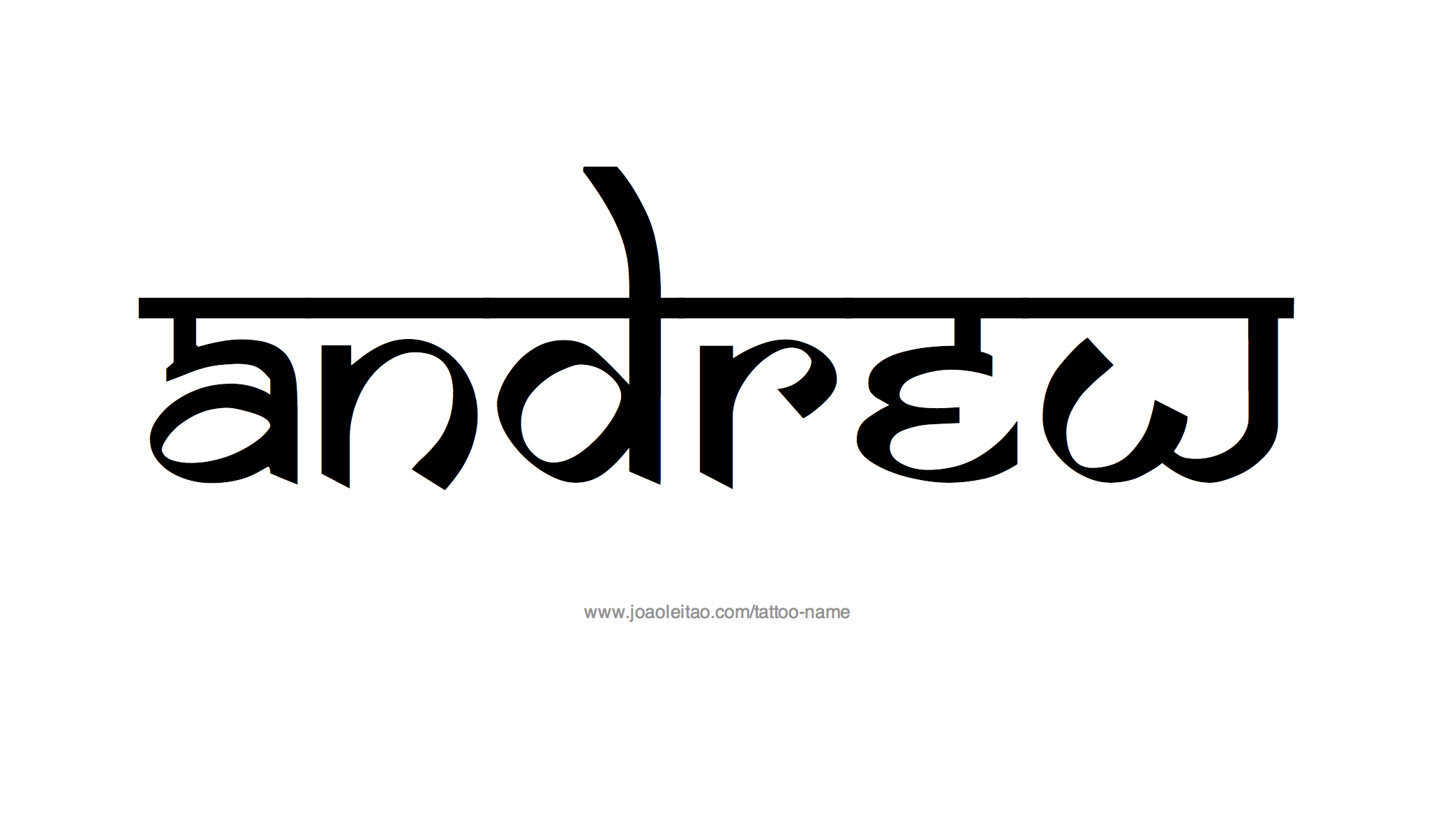 Tattoo Design Name Andrew