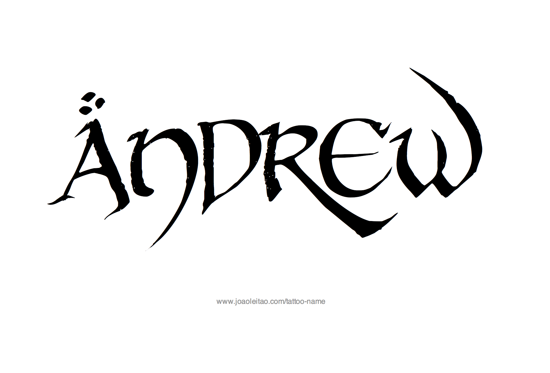 Tattoo Design Name Andrew