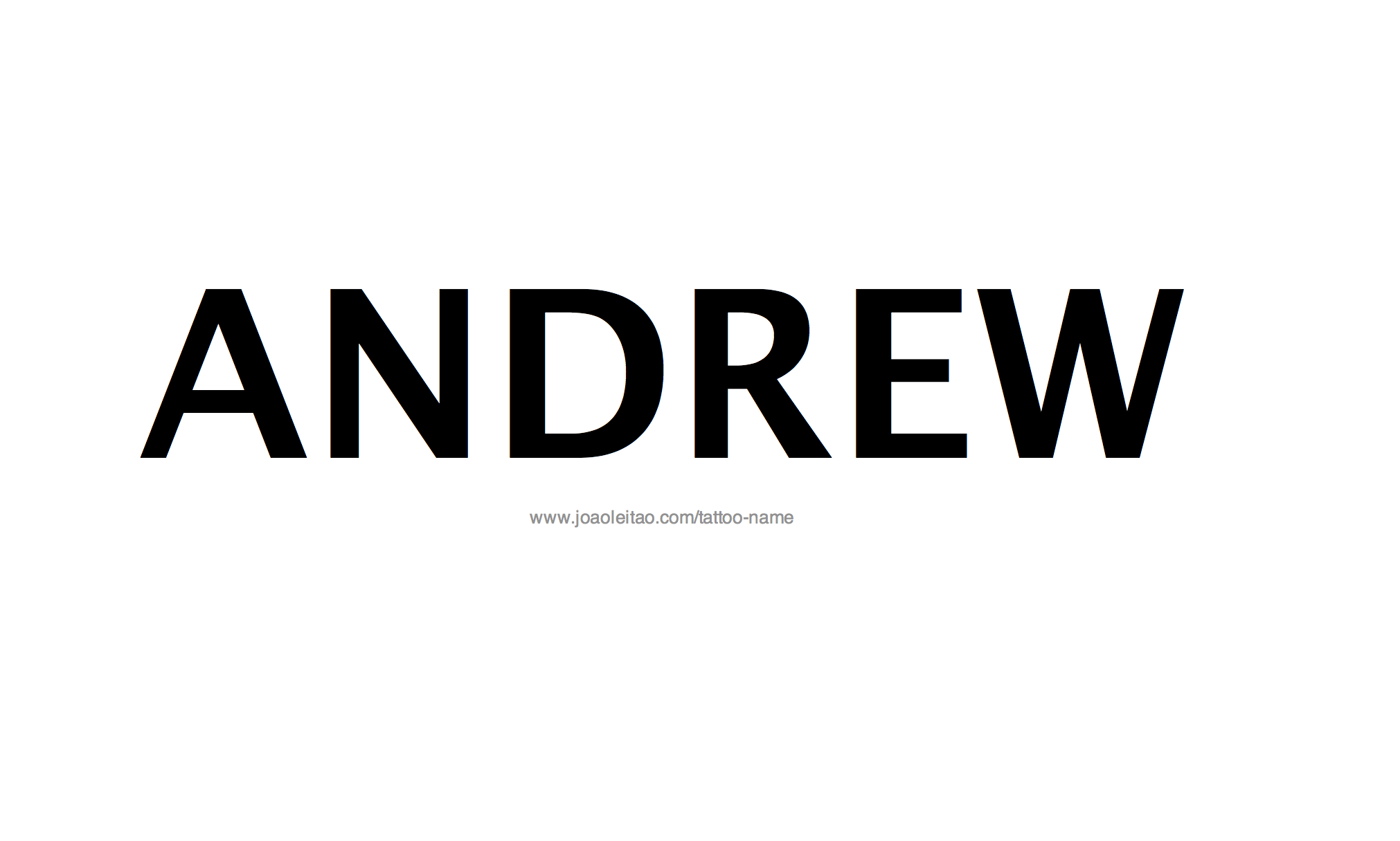 Tattoo Design Name Andrew