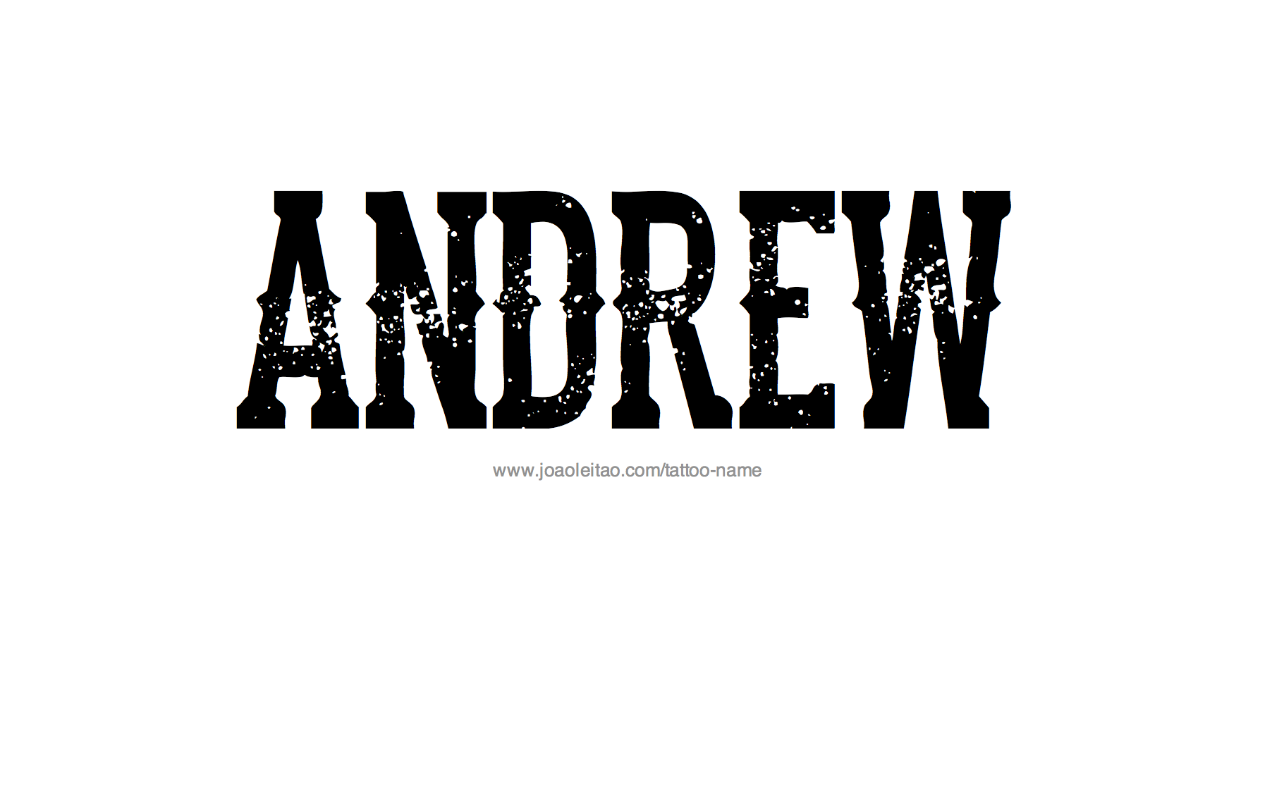 Tattoo Design Name Andrew