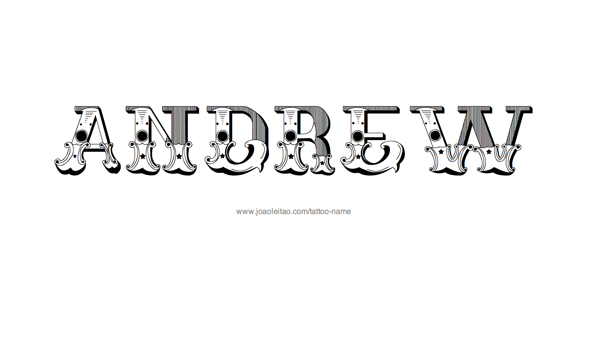 Tattoo Design Name Andrew