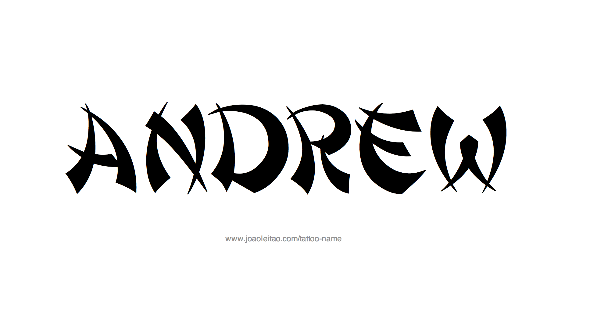 Tattoo Design Name Andrew