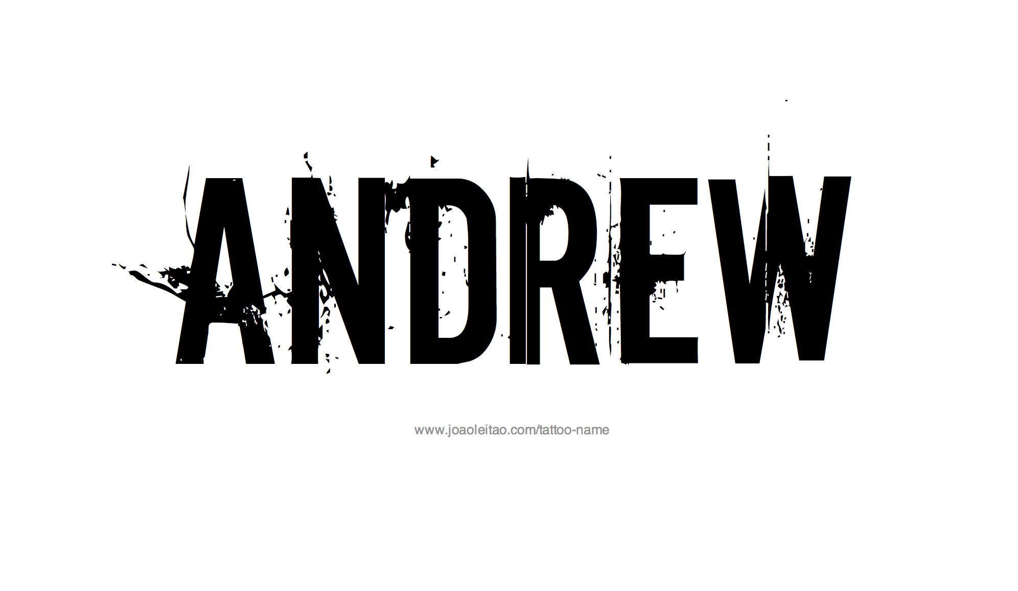 Tattoo Design Name Andrew