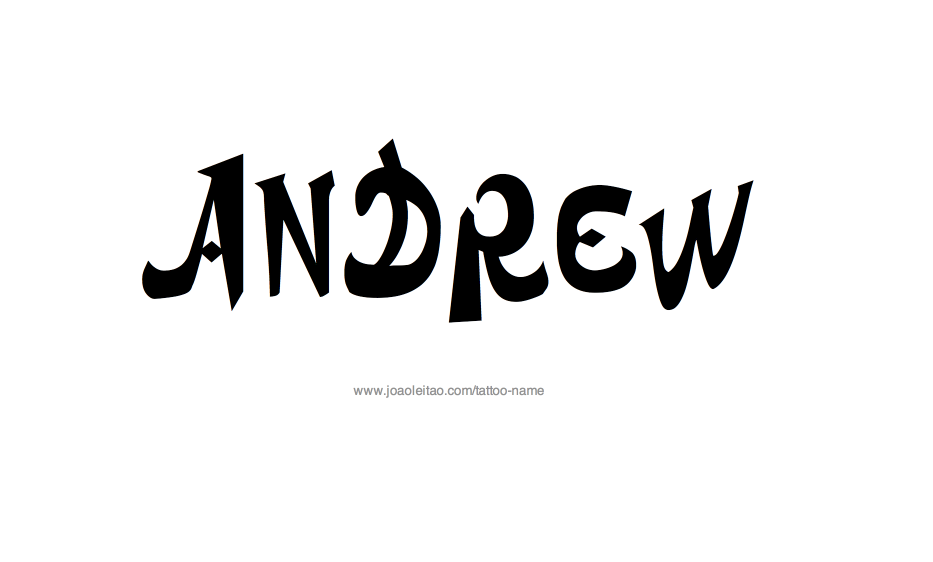 Tattoo Design Name Andrew