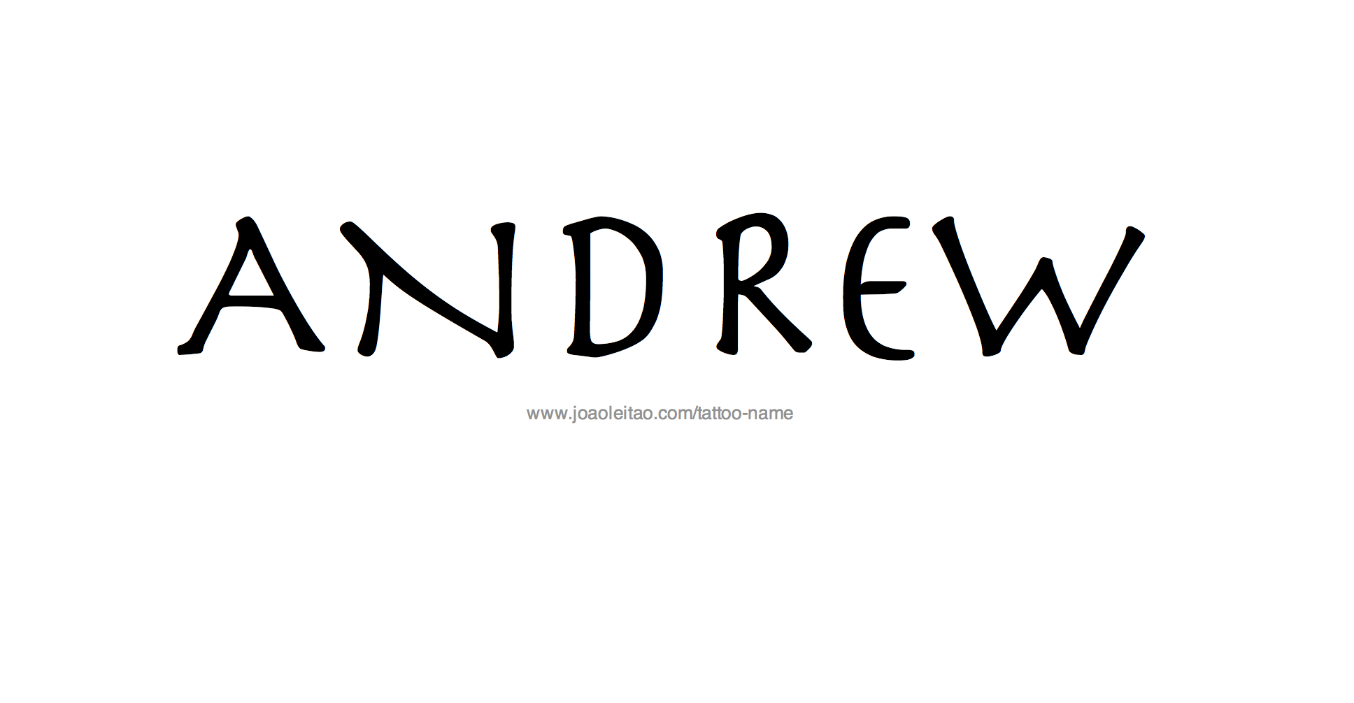 Tattoo Design Name Andrew