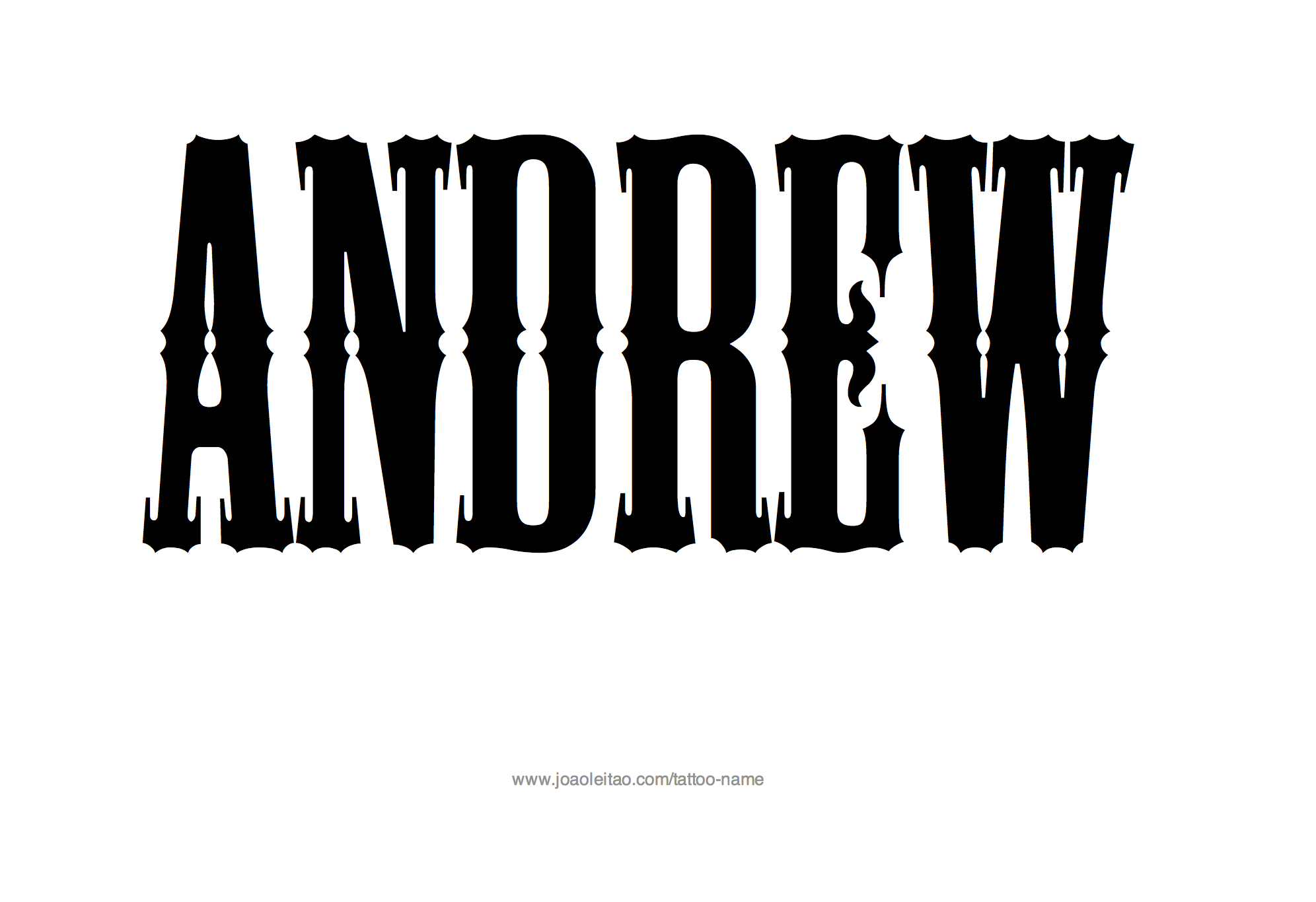 Tattoo Design Name Andrew