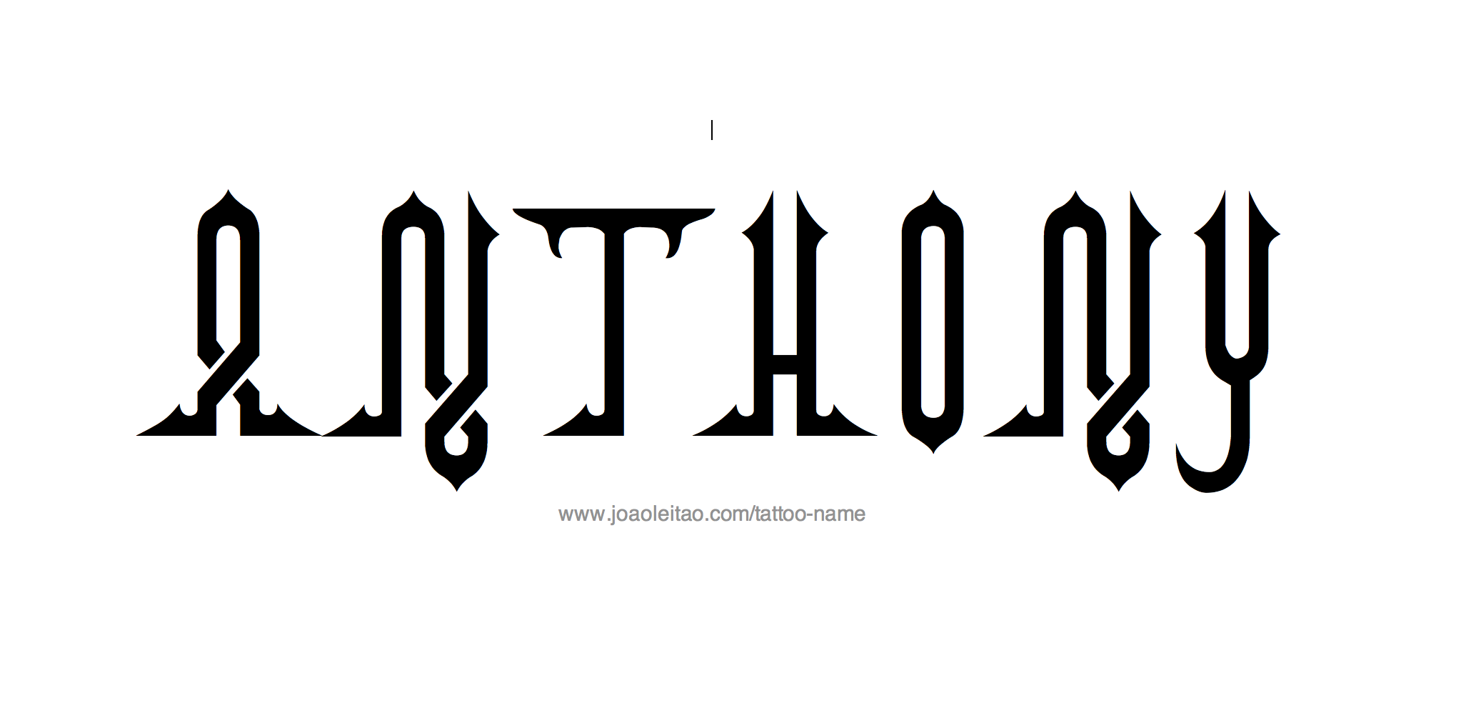 Tattoo Design Name Anthony