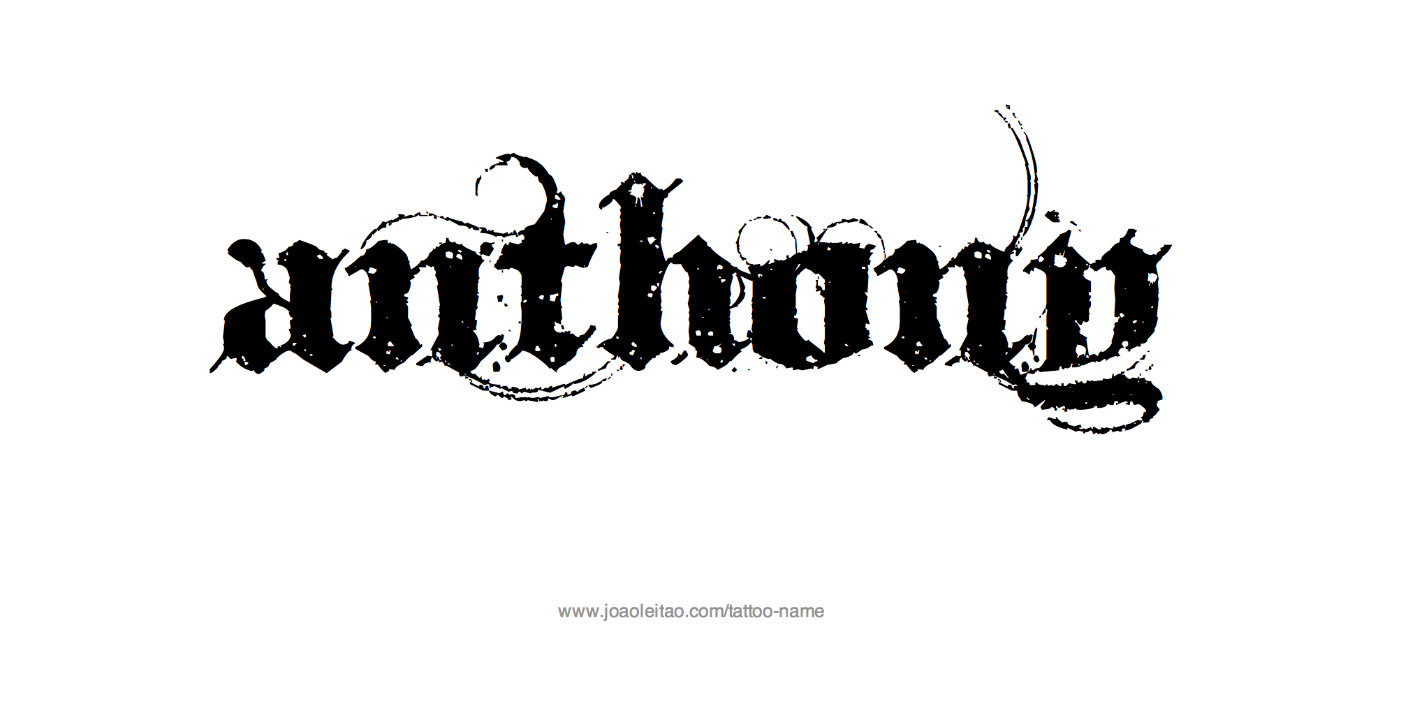 Tattoo Design Name Anthony