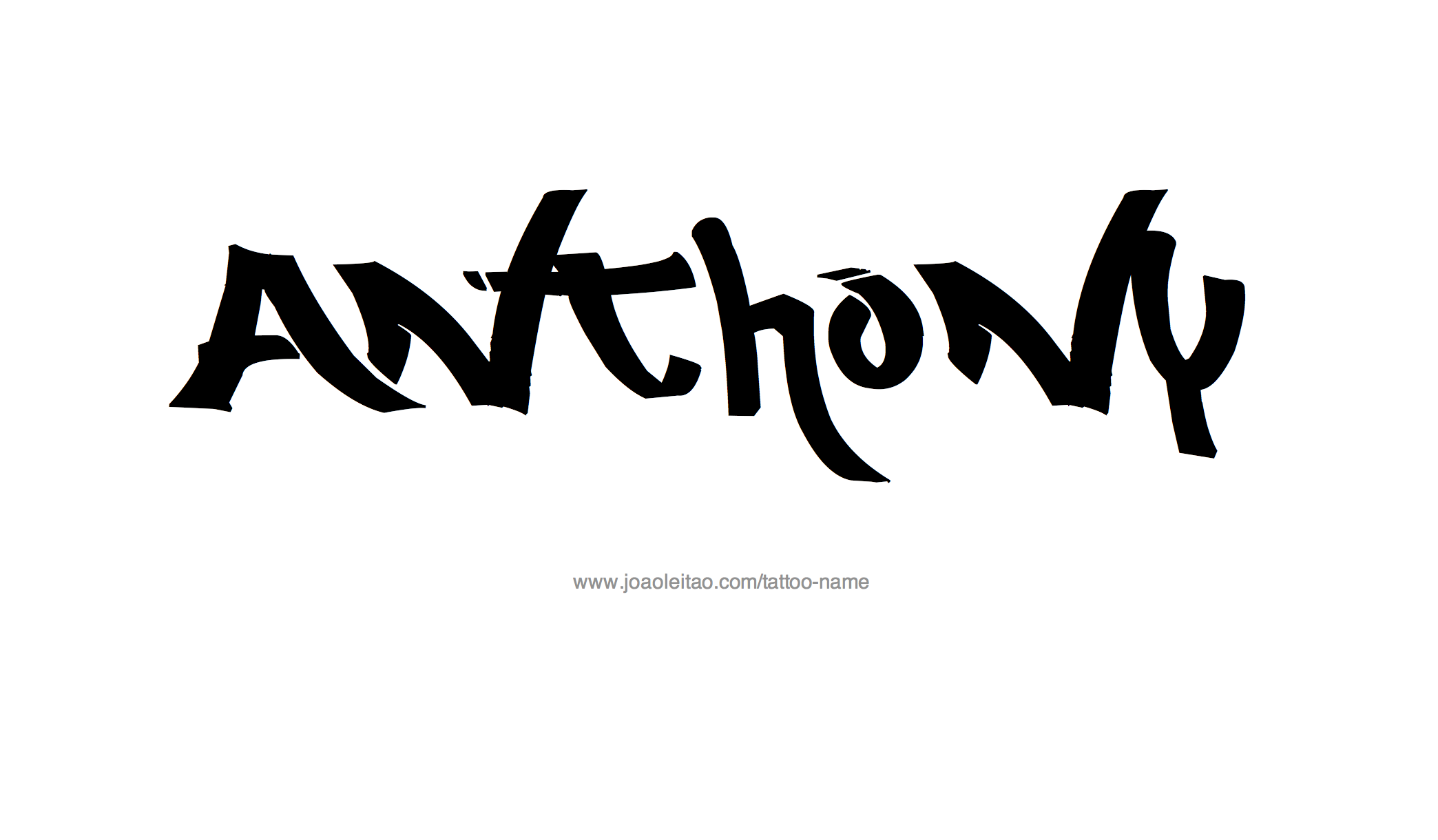 Tattoo Design Name Anthony